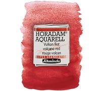 Schmincke - HORADAM® AQUARELL, Super Granulation, 14 913 044 vulcano rosso, 1/2 tronchi, tonalità molto granulose, sottili vernici ad acquerello supergranulanti