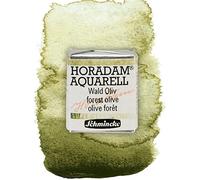 Schmincke HORADAM® AQUARELL, Super Granulation, 14 941 044 Wald Oliv, 1/2 ciotole, toni molto granulanti, colori acquerelli fini, super granulanti