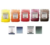 Schmincke Horodam Super Granulazione ad acquerelli Extra-Fine 5 x 1/2 secchi + 2 x 1/2 extra sottili