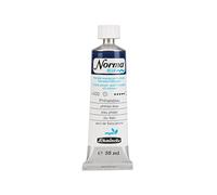 Schmincke - NORMA® Blue, 21420009, colori ad olio per artisti acquerellabili, altamente pigmentati, resistenti alla luce, vegani, blu ftalo, 35 ml