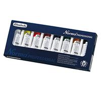 Schmincke - Norma®, colori sopraffini ad olio assortimento di base, set di cartone 8 x 35 ml colori per artisti, 71 110 097, moderno, colori ad olio ricettazione ecologica, pittura ad olio