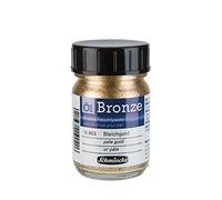 Schmincke - olio bronzo, oro pallido, vasetto 50 ml, 15 803 024, per effetti metallici iridescenti su dipinti ad olio, così come superfici pre-impregnate come ad esempio legno, metallo, gesso