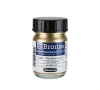 Schmincke - olio bronzo, oro ricco pallido, vasetto 50 ml, 15 802 024, per effetti metallici iridescenti su dipinti ad olio, così come su superfici pre-impregnate, ad esempio legno, metallo, gesso