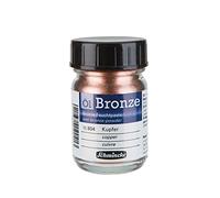 Schmincke - olio bronzo, rame, vasetto 50 ml, 15 804 024, per effetti metallici iridescenti su dipinti ad olio, così come su superfici pre-impregnate, ad esempio legno, metallo, gesso