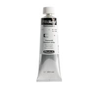 Schmincke - PRIMAcryl® 13 101 019, colore acrilico brillante, bianco titanio, tubo da 150 ml, 13 101 019, pittura acrilica, qualità professionale