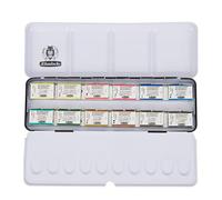 Schmincke - Scatola di pittura più venduta HORADAM® AQUARELL con 12 acquarelli sopraffini, 74312097, scatola di metallo, set di pittura, 12 x 1/1 godet interi