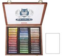 Schmincke Set di 45 Pastelli Extra Morbidi .SÉLECTION General (Made in Germany) e 1 cartoline EMI Craft
