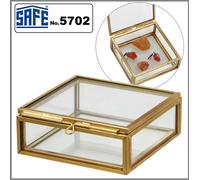 Bernstein-Glasvitrinen Ottone 1 Volte Safe 5702 Vaasa Kleinvitrinen 80x80x30mm