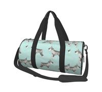 Schnauzer Cane Cani carini, Borsone da viaggio di grande capacità Borsa rotonda Borsa da viaggio sportiva Borsa da viaggio Borsa da fitness
