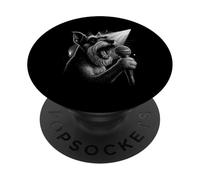 Schnauzer Cantante cantante cantante amante dei cani PopSockets PopGrip Adesivo
