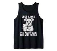 Schnauzer Dad Milk Joke Festa del papà amante dei cani Canotta