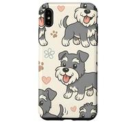 Schnauzer divertente cane Schnauzer modello carino cane Schnauzer Custodia per iPhone XS Max