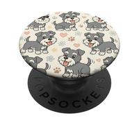 Schnauzer divertente cane Schnauzer modello carino cane Schnauzer PopSockets PopGrip Adesivo