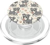 Schnauzer divertente cane Schnauzer modello carino cane Schnauzer PopSockets PopGrip per MagSafe