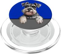 Schnauzer, divertente tasca per gli amanti dei cuccioli PopSockets PopGrip per MagSafe