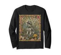 Schnauzer Dolce Sale e Pepe nel Giardino Inglese Maglia a Manica