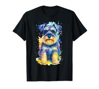 Schnauzer in Miniatura a Forma di Cane Carino Maglietta
