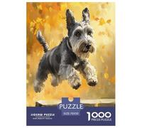Schnauzer Jigsaw Puzzle Impossibili 1000 Pezzi Decorazione Per La Casa. Giochi Rilassamento E Intelligence Per Adulti E Ragazzi Da 14 Anni 70x50cm/1000pcs