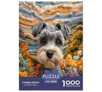 Schnauzer Jigsaw Puzzle Impossibili 1000 Pezzi Decorazione Per La Casa. Rilassamento E Intelligence Per Adulti E Ragazzi Da 14 Anni 38x26cm/1000pcs