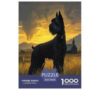 Schnauzer Jigsaw Puzzle Impossibili 1000 Pezzi Decorazione Per La Casa. Rilassamento E Intelligence Per Adulti E Ragazzi Da 14 Anni 70x50cm/1000pcs
