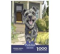 Schnauzer Jigsaw Puzzle Impossibili 1000Pcs Decorazione Per La Casa. Giochi Rilassamento E Intelligence Per Adulti E Bambini Da 12 Anni 70x50cm/1000pcs