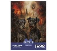 Schnauzer Jigsaw Puzzle Impossibili 1000Pcs Decorazione Per La Casa. Giochi Rilassamento E Intelligence Per Adulti E Bambini Da 12 Anni 70x50cm/1000pcs