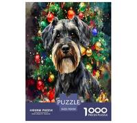 Schnauzer Jigsaw Puzzle Impossibili 1000Pcs Decorazione Per La Casa. Rilassamento E Intelligence Per Adulti E Ragazzi Da 14 Anni 70x50cm/1000pcs