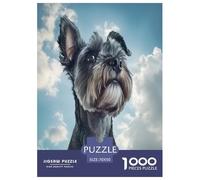 Schnauzer Jigsaw Puzzle Impossibili 1000Pcs Decorazione Per La Casa. Rilassamento E Intelligence Per Adulti E Bambini Da 12 Anni 70x50cm/1000pcs