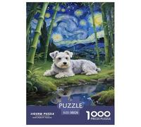 Schnauzer Jigsaw Puzzle Impossible 1000 Pezzi Decorazione Per La Casa. Giochi Rilassamento E Intelligence Per Adulti E Ragazzi Da 14 Anni 38x26cm/1000pcs