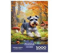Schnauzer Jigsaw Puzzle Impossible 1000 Pezzi Decorazione Per La Casa. Giochi Rilassamento E Intelligence Per Adulti E Bambini Da 12 Anni 38x26cm/1000pcs