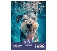 Schnauzer Jigsaw Puzzle Impossible 1000 Pezzi Decorazione Per La Casa. Giochi Rilassamento E Intelligence Per Adulti E Ragazzi Da 14 Anni 38x26cm/1000pcs
