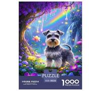 Schnauzer Jigsaw Puzzle Impossible 1000 Pezzi Decorazione Per La Casa. Giochi Rilassamento E Intelligence Per Adulti E Bambini Da 12 Anni 38x26cm/1000pcs