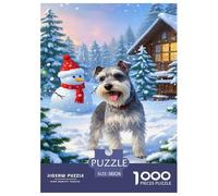Schnauzer Jigsaw Puzzle Impossible 1000 Pezzi Decorazione Per La Casa. Rilassamento E Intelligence Per Adulti E Ragazzi Da 14 Anni 38x26cm/1000pcs