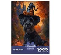 Schnauzer Jigsaw Puzzle Impossible 1000Pcs Decorazione Per La Casa. Giochi Rilassamento E Intelligence Per Adulti E Ragazzi Da 14 Anni 70x50cm/1000pcs