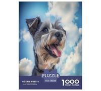Schnauzer Jigsaw Puzzle Impossible 1000Pcs Decorazione Per La Casa. Giochi Rilassamento E Intelligence Per Adulti E Bambini Da 12 Anni 38x26cm/1000pcs