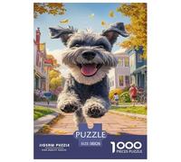 Schnauzer Jigsaw Puzzle Impossible 1000Pcs Decorazione Per La Casa. Rilassamento E Intelligence Per Adulti E Bambini Da 12 Anni 38x26cm/1000pcs
