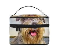 Schnauzer Lawn Pets, cani grigi, Chnauzer, borsa da viaggio per il trucco da donna, grande organizer per cosmetici
