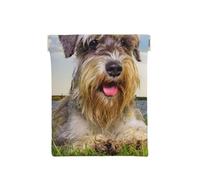 Schnauzer Lawn Pets Cani grigi Chnauzer, Spremere il portafoglio superiore da donna Borsa portaoggetti Piccola portamonete Portamonete