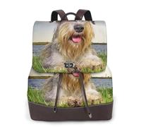 Schnauzer Lawn Pets Cani grigi Chnauzer,Zaino da donna, impermeabile, leggero, in pelle PU, alla moda, da viaggio