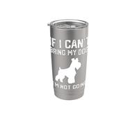Schnauzer miniatura Se non posso portare il mio cane non ci Bicchiere termico in acciaio inox doppia parete
