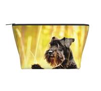 Schnauzer nano animali domestici cani neri, Borsa da toilette Borsa per trucco Borsa per cosmetici Borsa da toilette da viaggio portatile