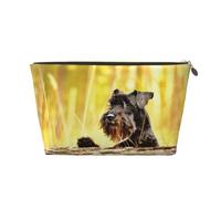 Schnauzer nano animali domestici cani neri, Borsa per il trucco Borsa per cosmetici Borsa da toilette da viaggio portatile Borsa da toilette