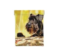 Schnauzer nano animali domestici cani neri, Spremere il portafoglio superiore da donna Borsa portaoggetti Piccola portamonete Portamonete