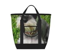 Schnauzer nano,Borsa porta pranzo grande capacità isolata per donne e uomini, lavoro, picnic, viaggi