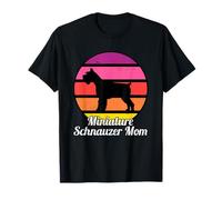 Schnauzer nano Mama I Schnauzer nano retrò Maglietta