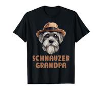 Schnauzer nonno, regalo per gli amanti dei cani, in miniatura, per proprietari di schnauzer Maglietta