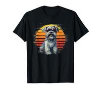 Schnauzer Papà Amanti dei cani Uomini Donne Vintage Festa del Papà Maglietta