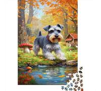 Schnauzer Puzzle 1000 Pezzi, Geografia Mentale, Esperienza Tattile, Opera Conversazionale 1000pcs (75x50cm)