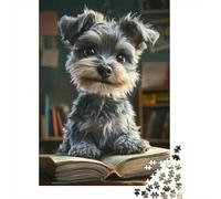 Schnauzer Puzzle Da 1000 Pezzi, Architettura Olistica, Esperienza Catartica, Decorazione Parlante 1000pcs (75x50cm)