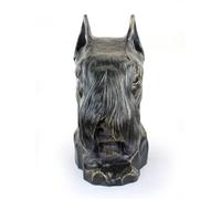 Schnauzer, Schnauzer - busto di cane, grande testa di cane per il giardino, deco